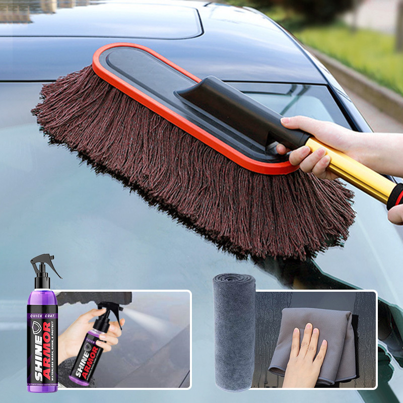 Car Duster with Extendable Telescoping Handle