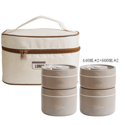 Portable Insulated Lunch Container Set