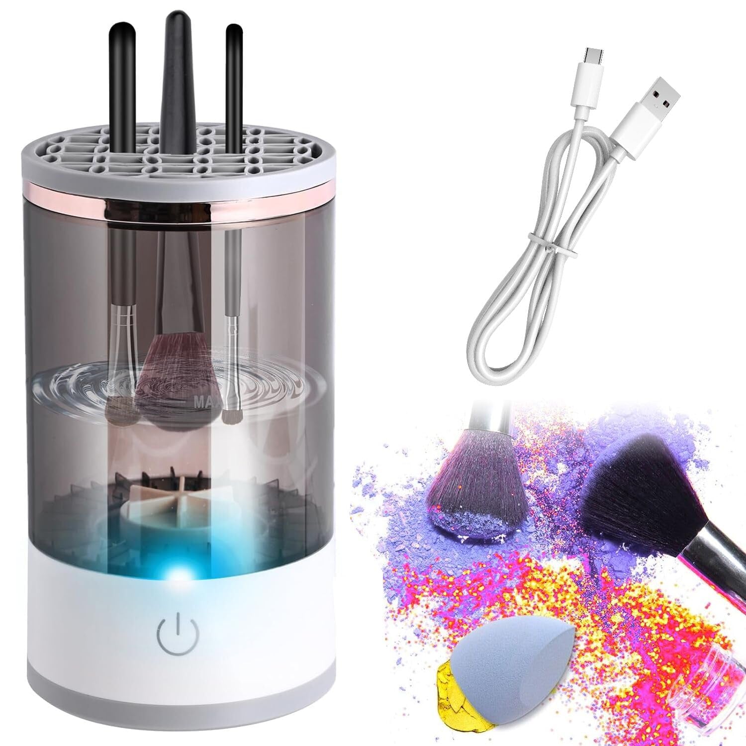 Automatic Makeup Brush Cleaner