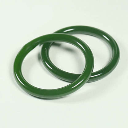 BCyan Jade Longevity Blessing Bangle Bracelet