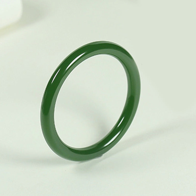 BCyan Jade Longevity Blessing Bangle Bracelet
