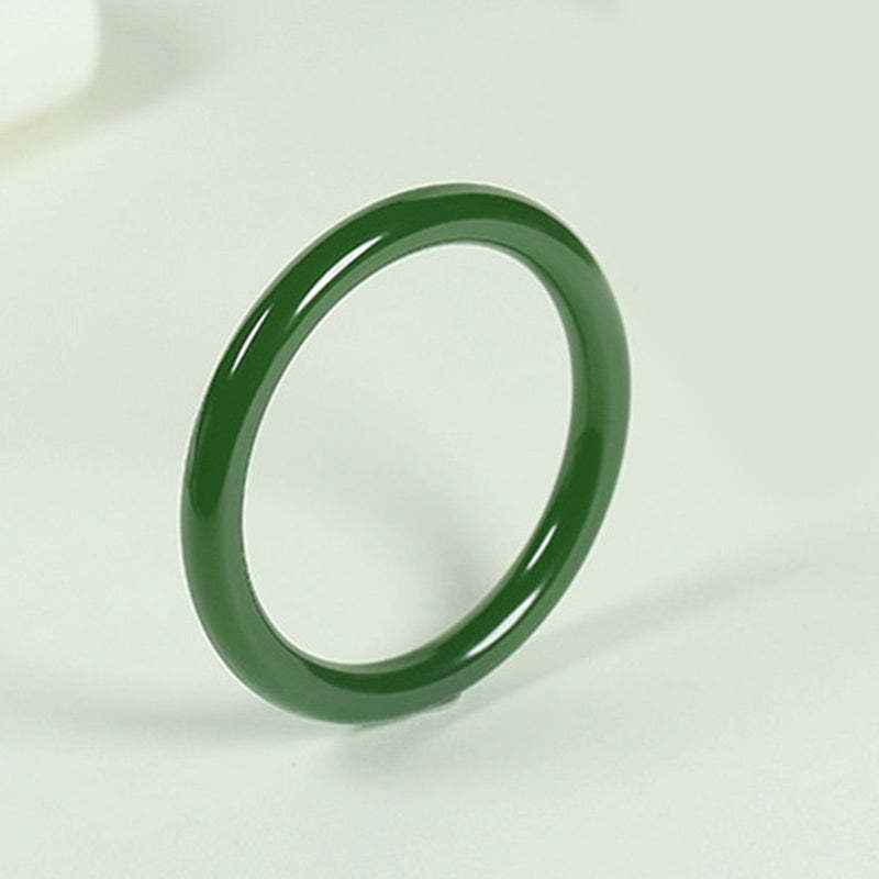 BCyan Jade Longevity Blessing Bangle Bracelet