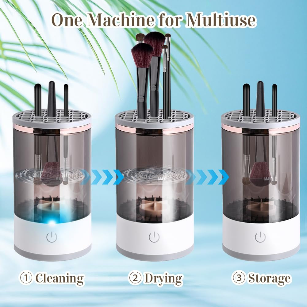 Automatic Makeup Brush Cleaner