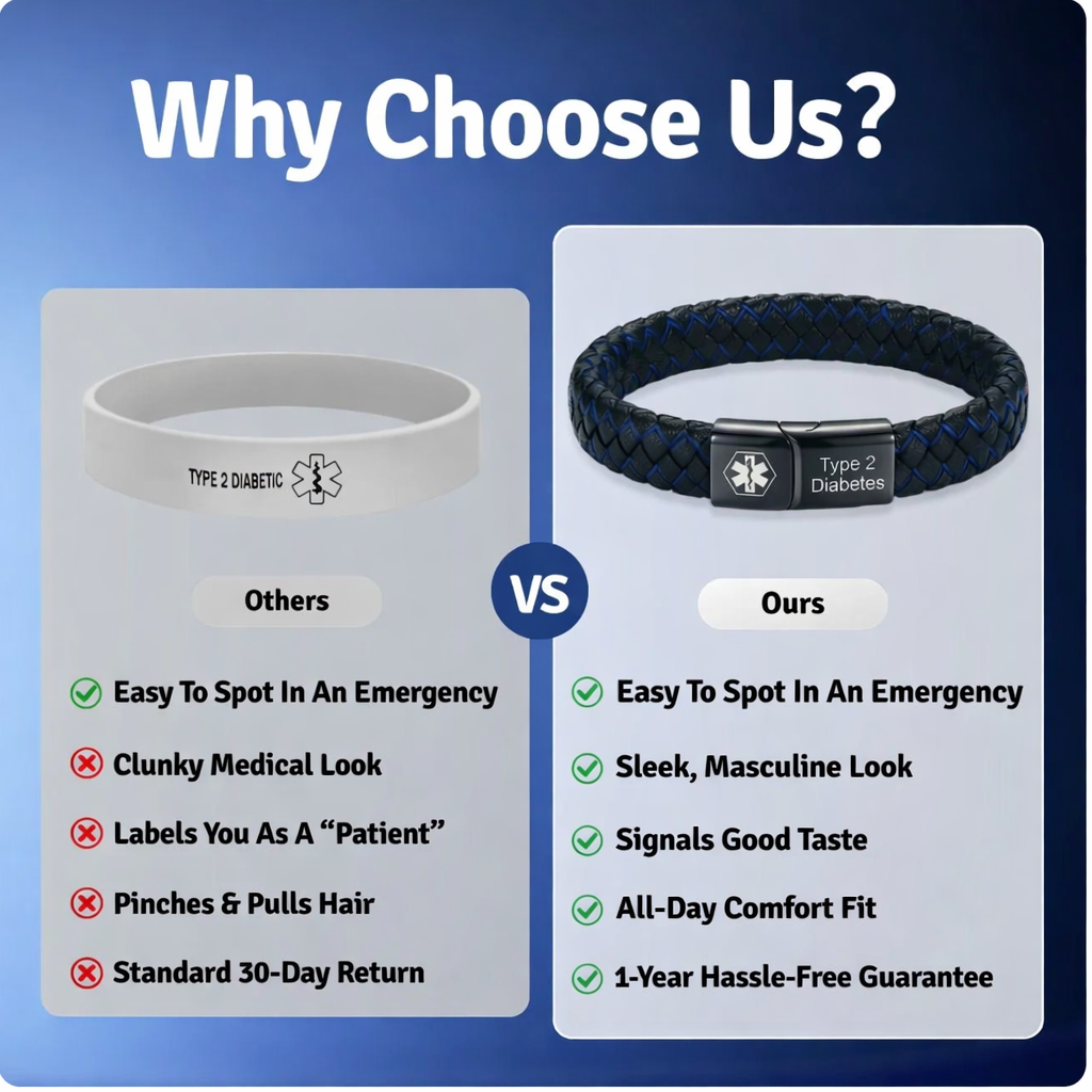 Diabetes Men's Bracelet