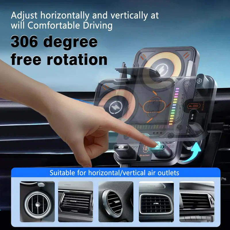 Smart 2-in-1 Car Rotating Mobile Phone Holder