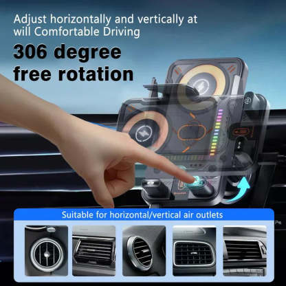 Smart 2-in-1 Car Rotating Mobile Phone Holder