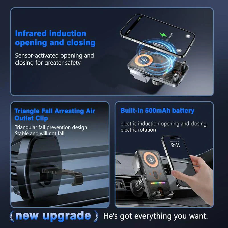 Smart 2-in-1 Car Rotating Mobile Phone Holder