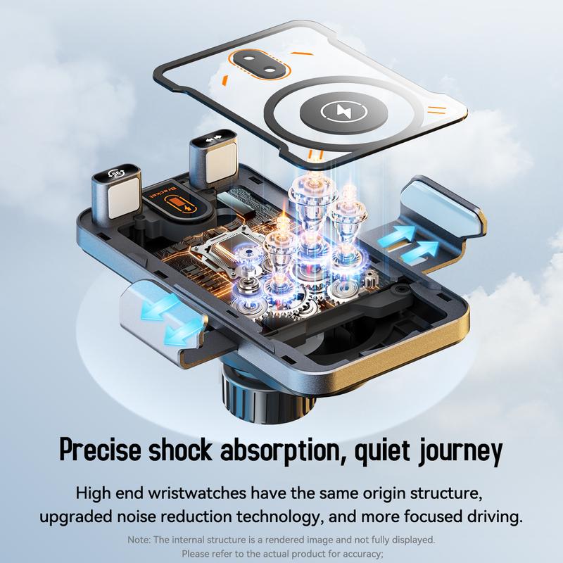 Smart 2-in-1 Car Rotating Mobile Phone Holder