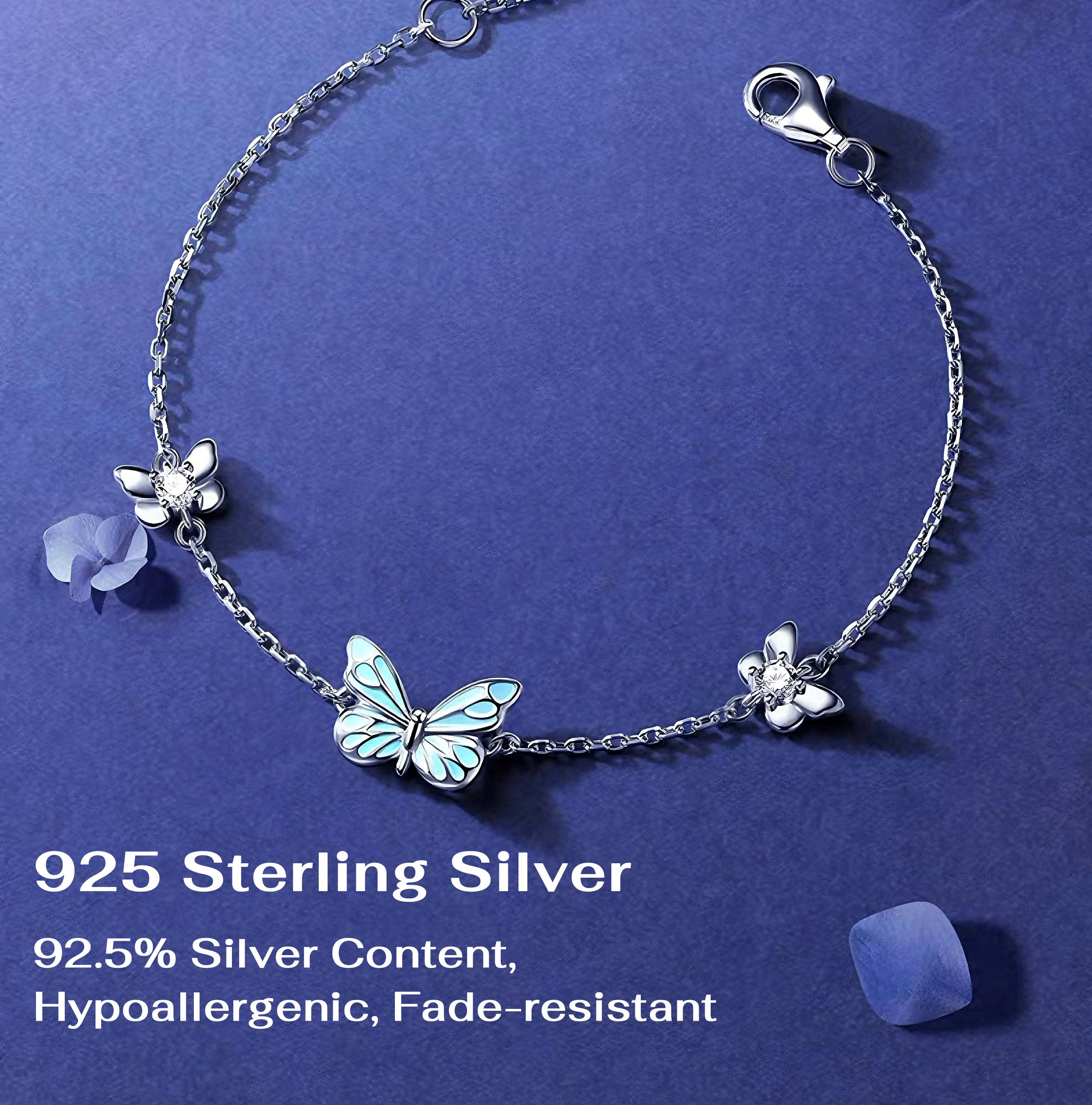 Blue Butterfly Bracelet