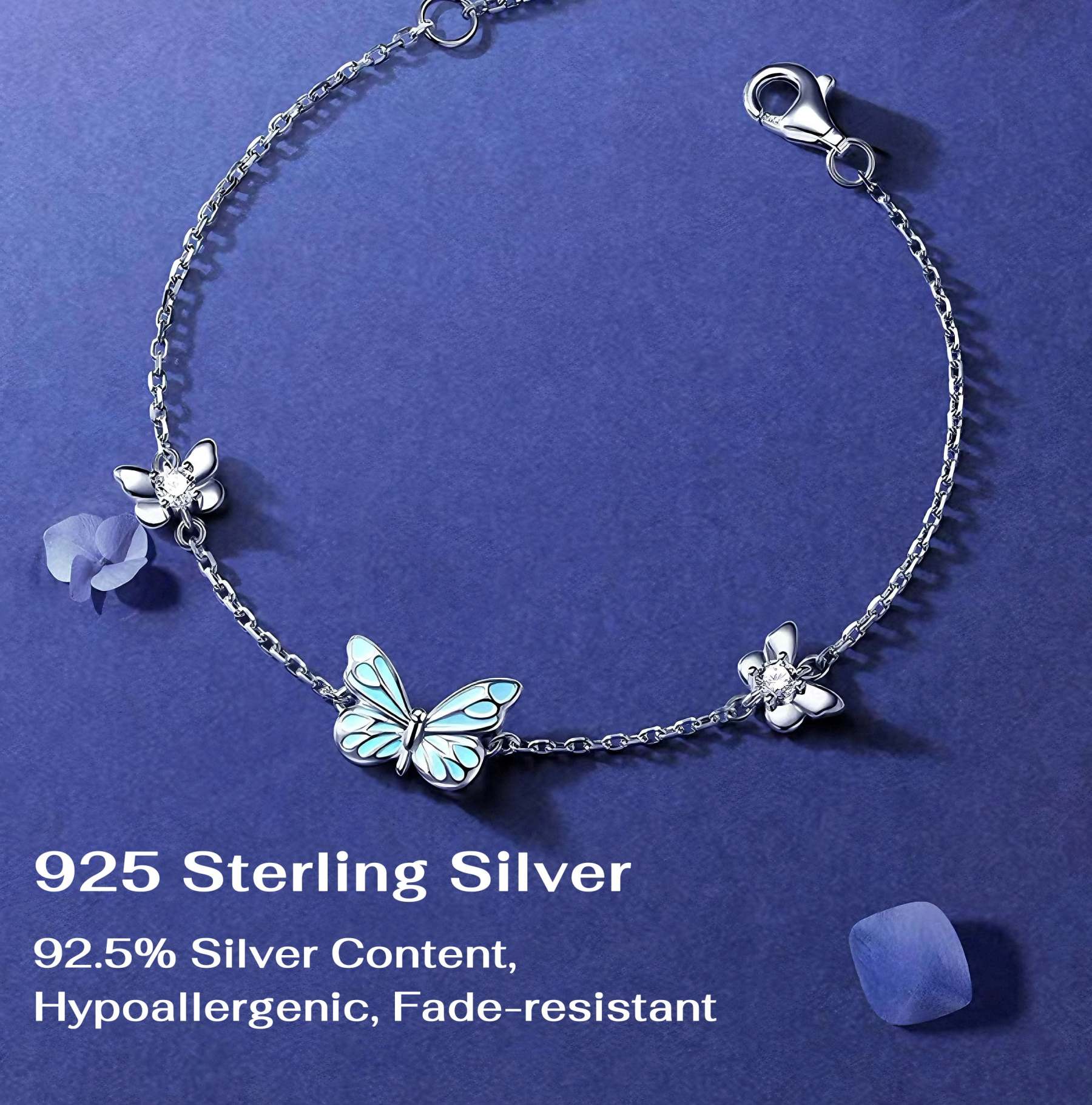 Blue Butterfly Bracelet