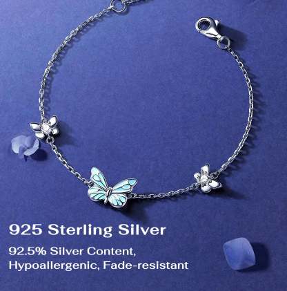 Blue Butterfly Bracelet