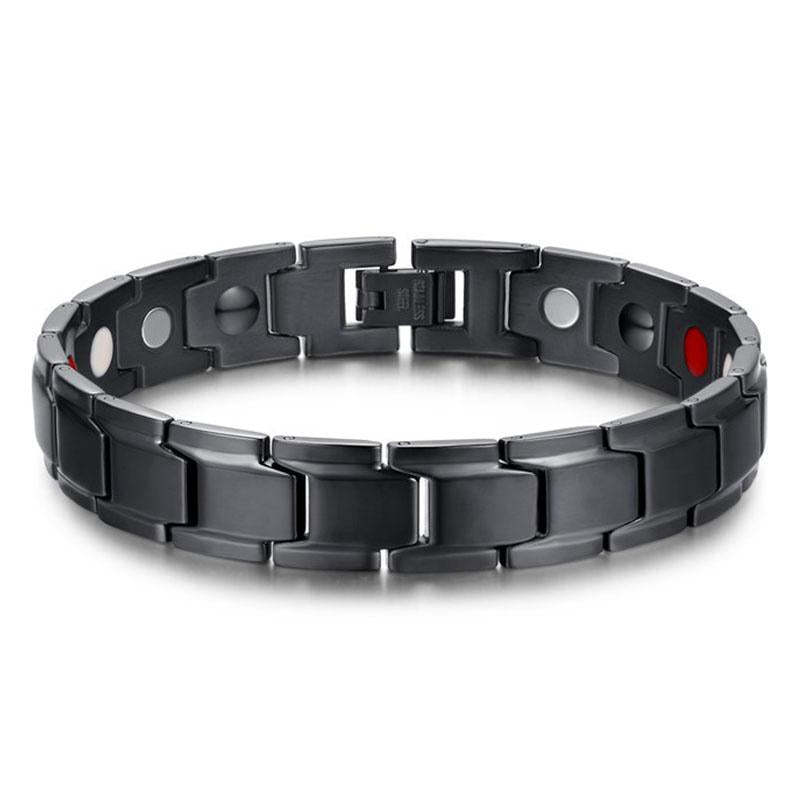 Magnetic Therapy Bracelets - Black, Silver, Gold