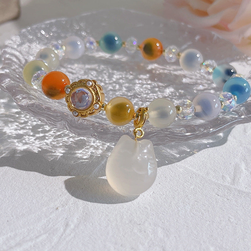 Lucky Bell • Salt source agate bracelet