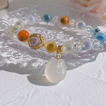 Lucky Bell • Salt source agate bracelet