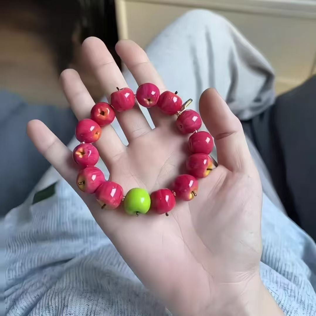 High-Quality Apple Good Luck Bracelet