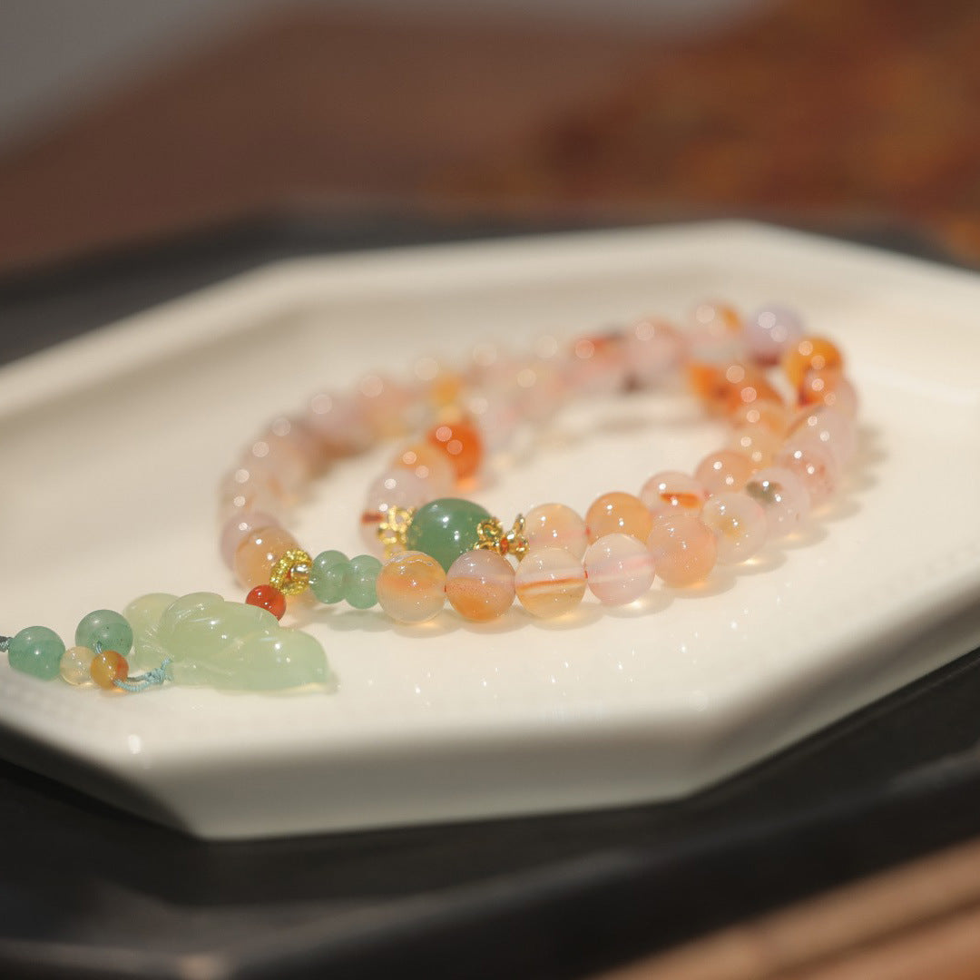 Pods • Double Circle Agate Bead Bracelet