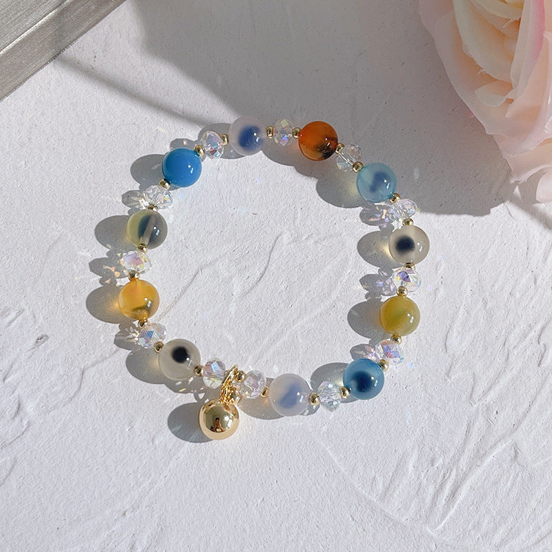 Lucky Bell • Salt source agate bracelet