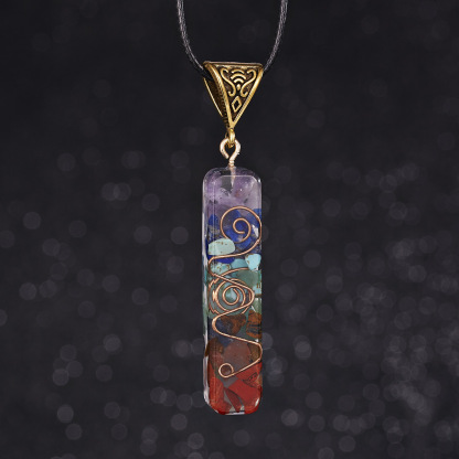 7 Chakra Orgone Necklace - Energy Healing & EMF Protection