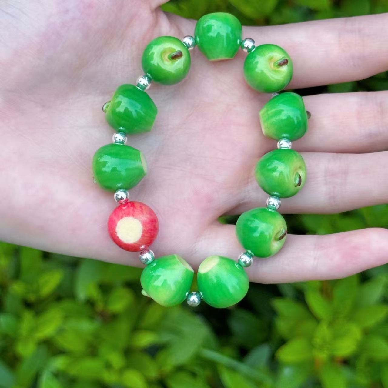 High-Quality Apple Good Luck Bracelet