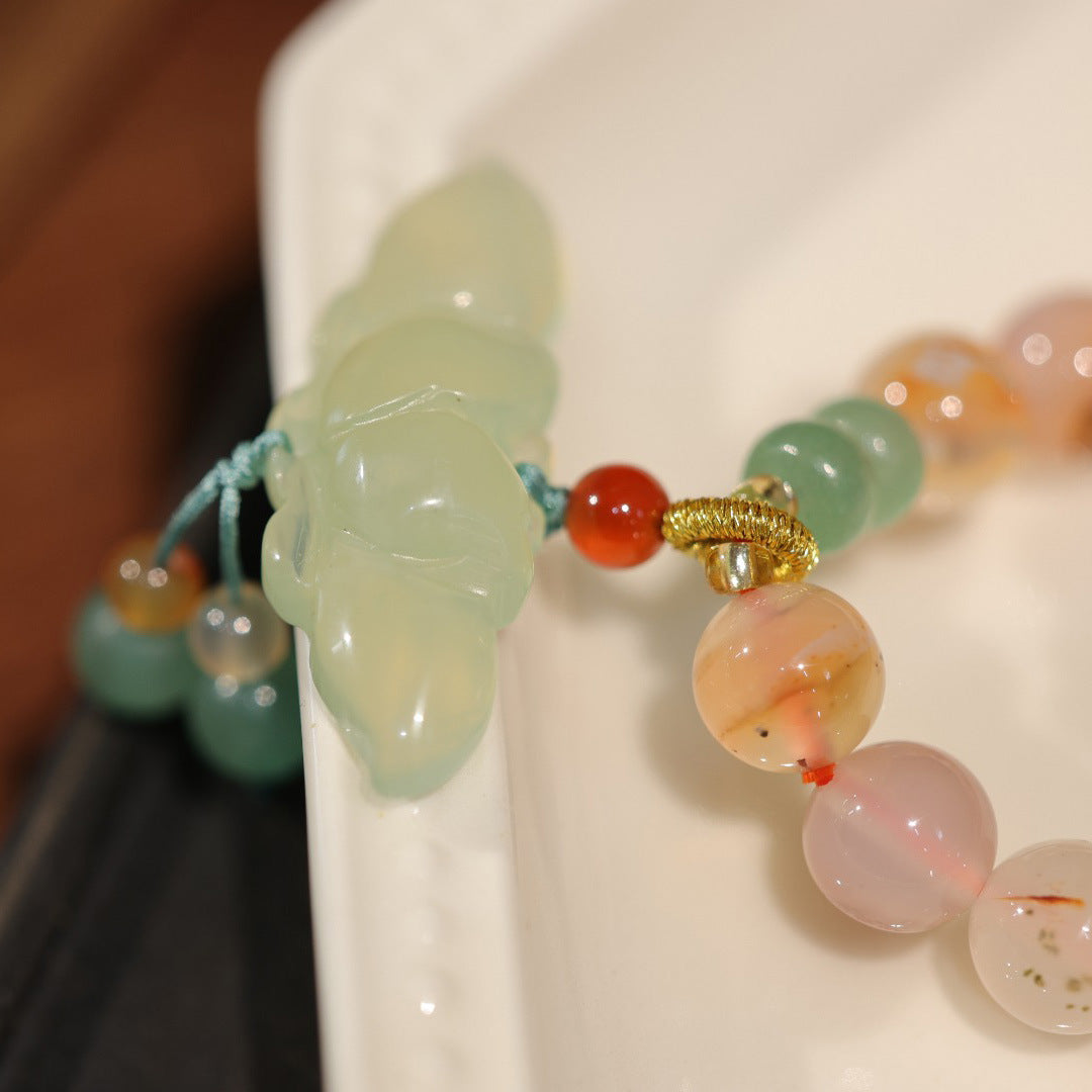 Pods • Double Circle Agate Bead Bracelet