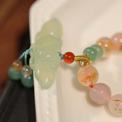 Pods • Double Circle Agate Bead Bracelet