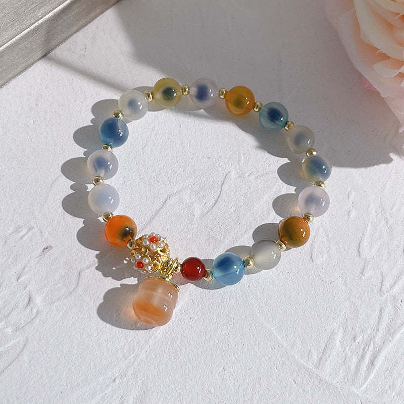 Lucky Bell • Salt source agate bracelet