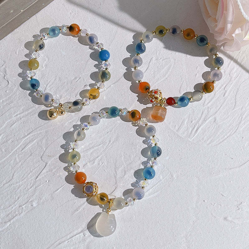 Lucky Bell • Salt source agate bracelet