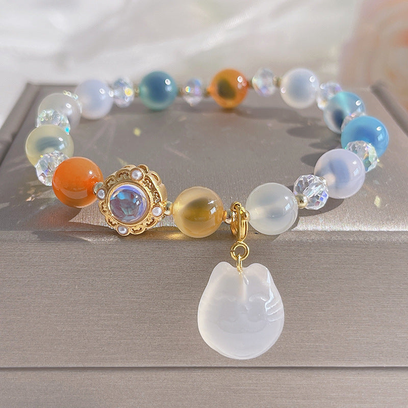 Lucky Bell • Salt source agate bracelet