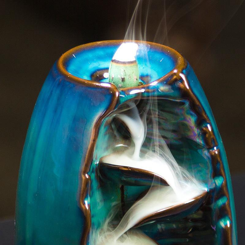 Smoke Waterfall Cone Incense Burner
