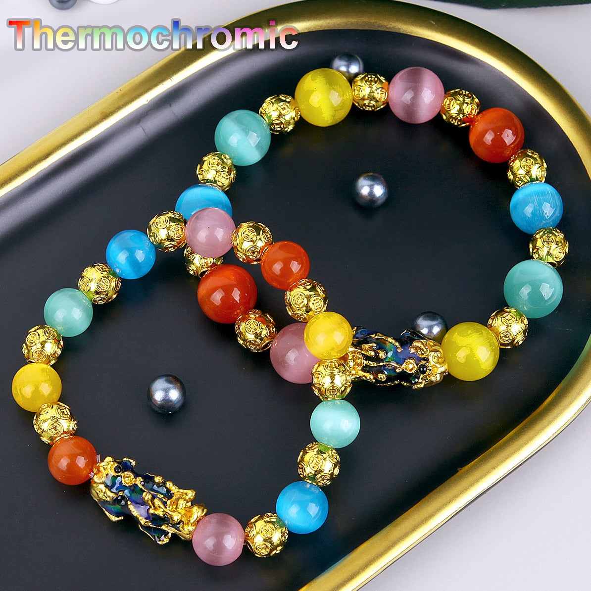 Thermochromic Feng Shui Pi Xiu Bracelet