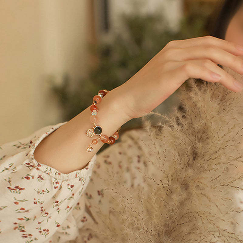 Multicolored Rutilated Quartz Bracelet