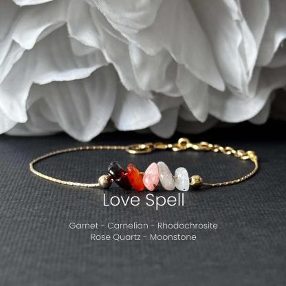 Love Spell Raw Crystal Bracelet
