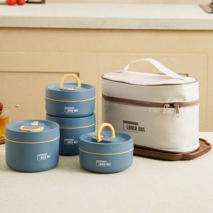 Portable Insulated Lunch Container Set