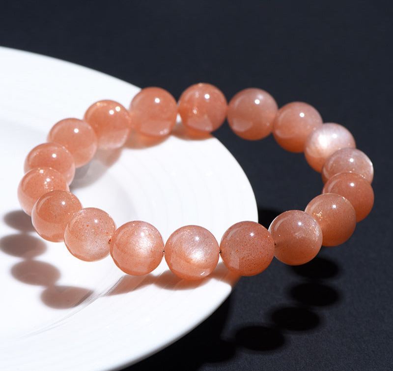 Golden Sand Orange Moonstone Bracelet (7A) – Shimmering Gemstone Healing Jewelry