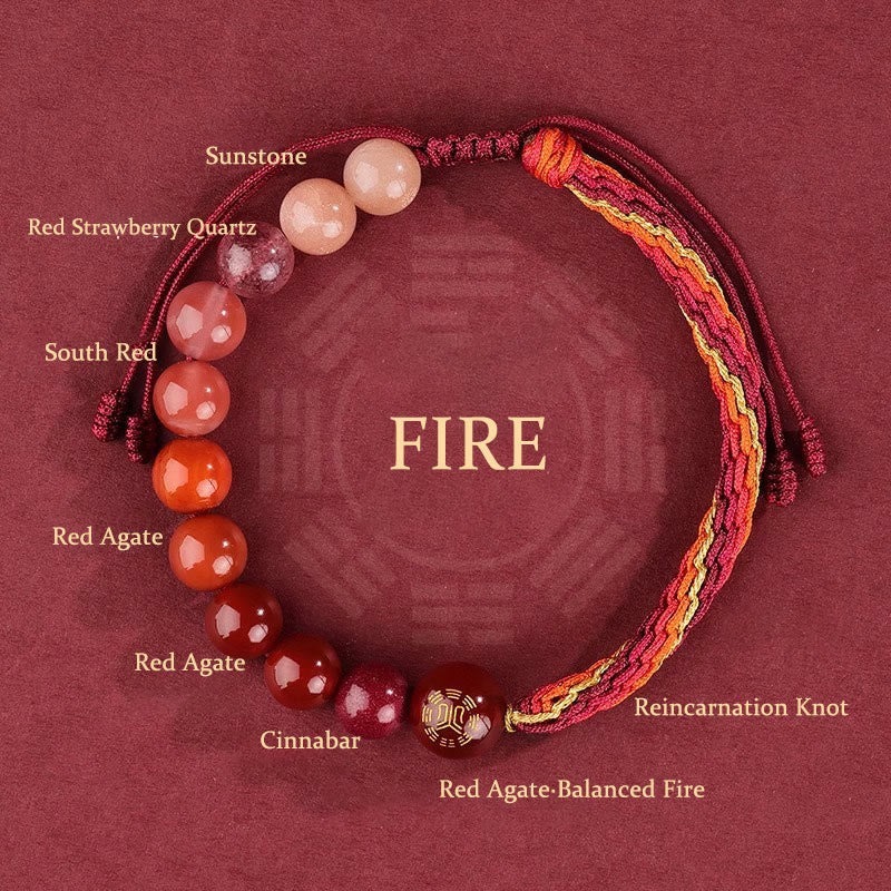 Five Elements Various Crystal Agate Wealth Bracelet