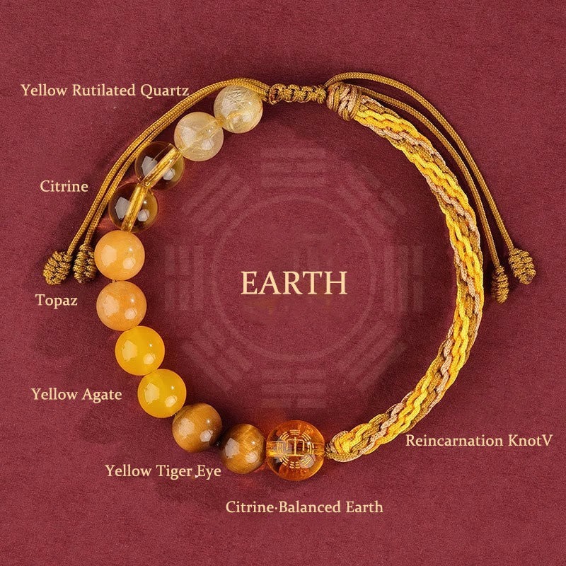 Five Elements Various Crystal Agate Wealth Bracelet