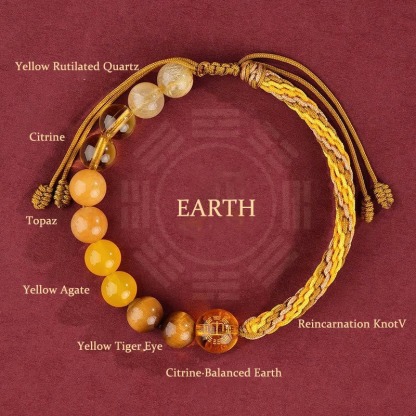 Five Elements Various Crystal Agate Wealth Bracelet