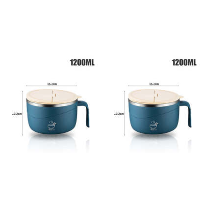 304 Stainless Steel Insulated Ramen Bowl