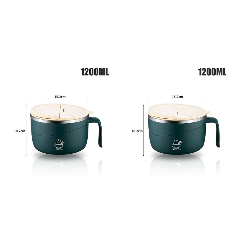 304 Stainless Steel Insulated Ramen Bowl