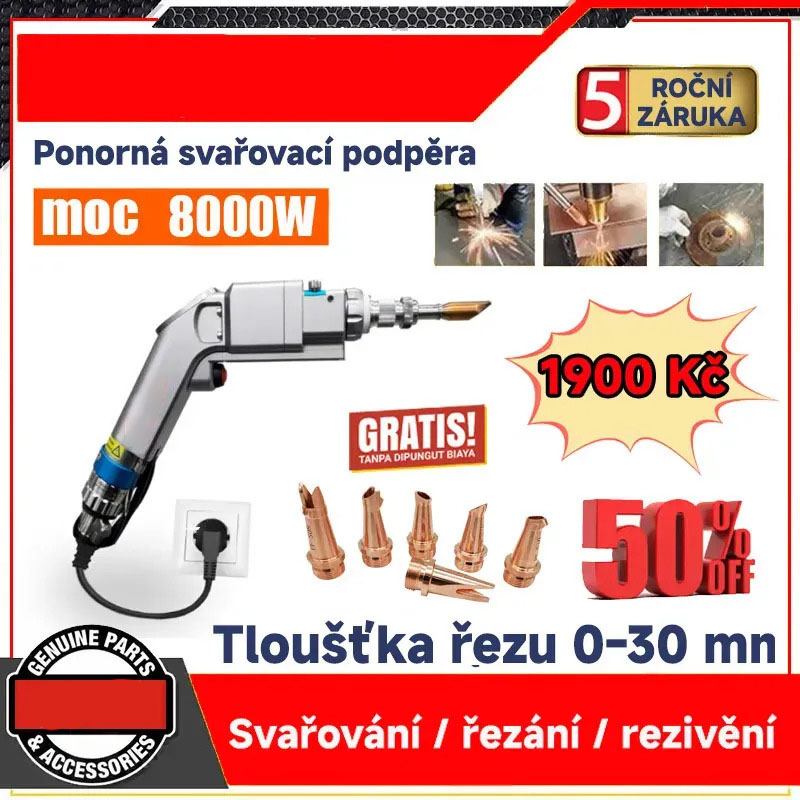 Laserový svařovací stroj (tři v jednom) nejnovější model 2024 svařování + řezání + odstranění rzi 8000W