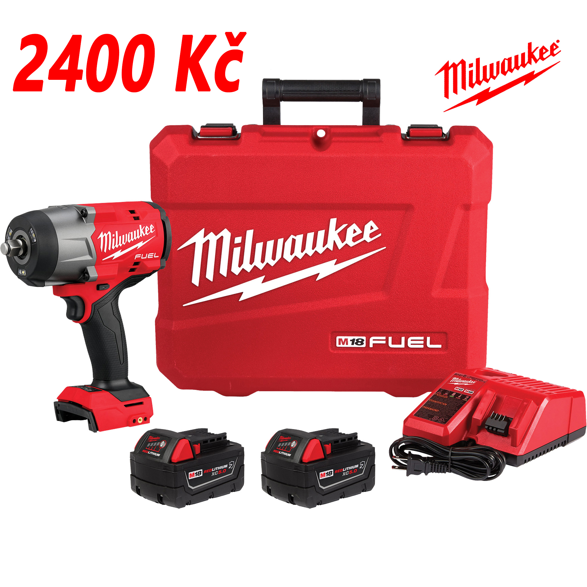✅[Oficiální certifikace Milwaukee, zaručená pravost] 1/2palcový akumulátorový klíč M18 FUEL s vysokým točivým momentem