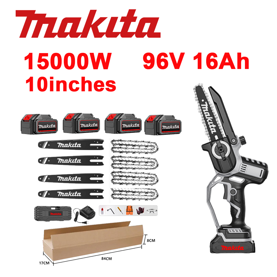 Kombinace nůžek Makita 15000W + motorové pily 15000W s bezkartáčovým motorem a lithium-iontovou bate