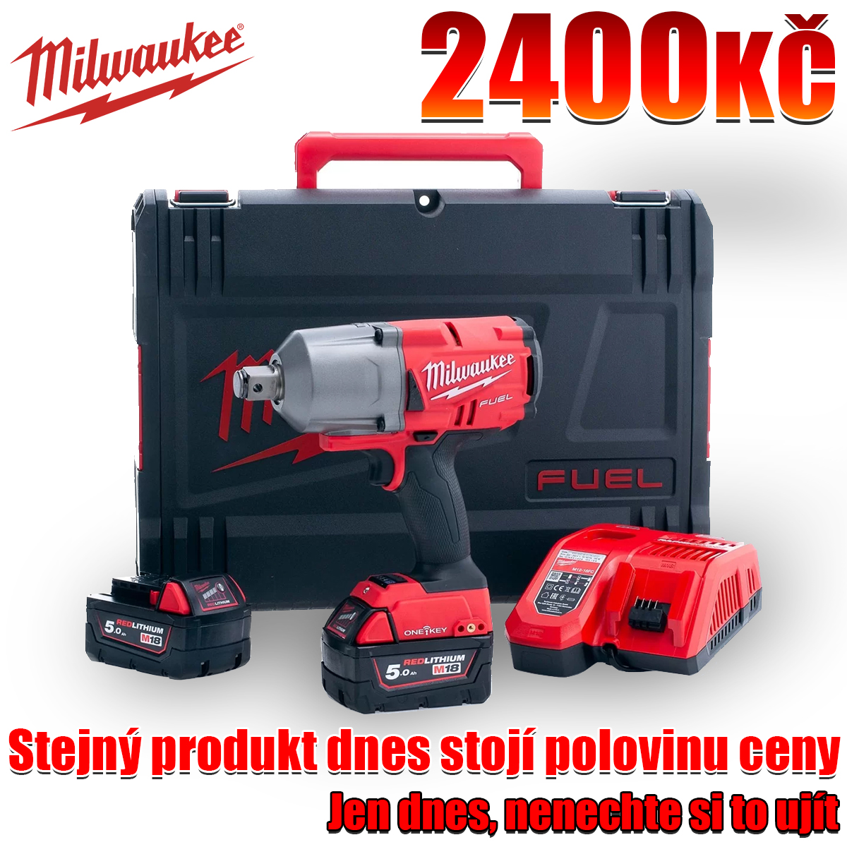 ✅[Oficiální certifikace, zaručená pravost] 1/2palcový akumulátorový klíč M18 FUEL s vysokým točivým momentem