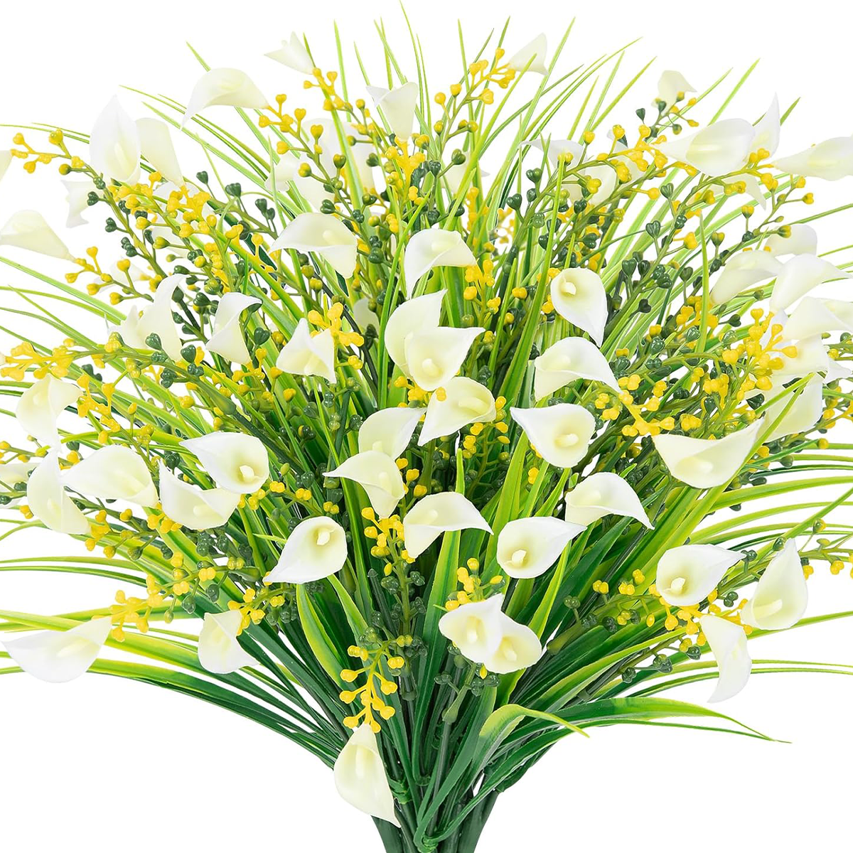 8Pcs Fake Flowers Outdoor