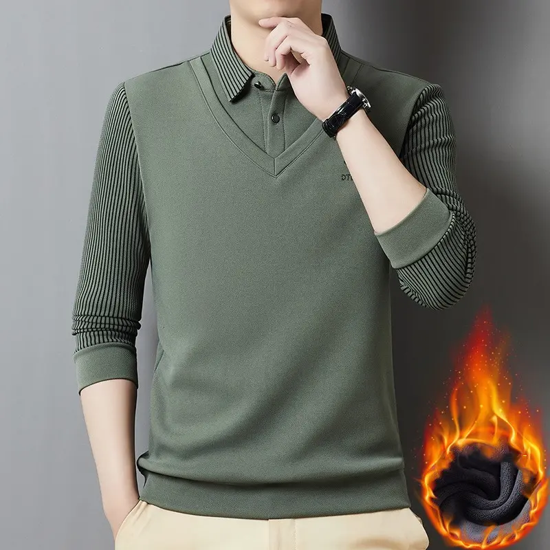 🔥【Kupte 1 a získejte 1 zdarma】🔥【M-4XL】 Pánský prémiový kašmírový dvoudílný teplý top vše v jednom❤️【45-105kg】