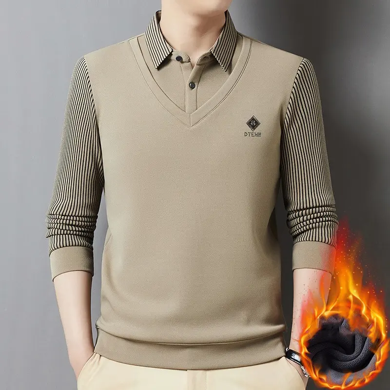 🔥【Kupte 1 a získejte 1 zdarma】🔥【M-4XL】 Pánský prémiový kašmírový dvoudílný teplý top vše v jednom❤️【45-105kg】