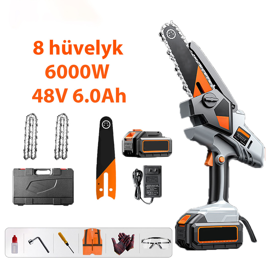 Přenosná řetězová pila 12000W s lithiovou baterií