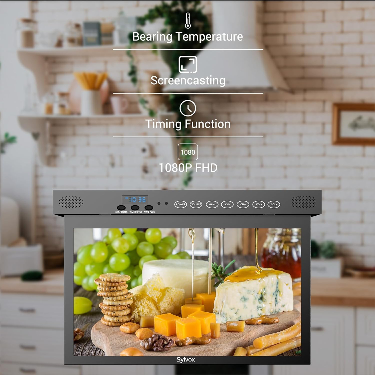 🚀1080P 15.6-inch kitchen TV with WiFi Bluetooth support【Global Delivery】