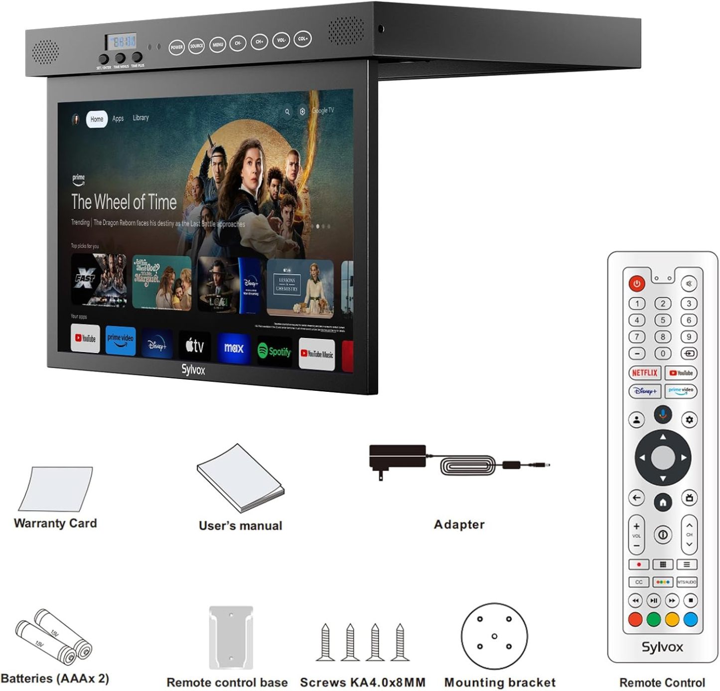 🚀1080P 15.6-inch kitchen TV with WiFi Bluetooth support【Global Delivery】