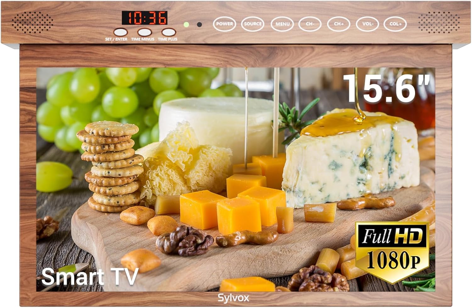 🚀1080P 15.6-inch kitchen TV with WiFi Bluetooth supportdian'j【Global